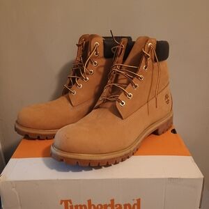 Timberland waterproof leather work boots men's 13